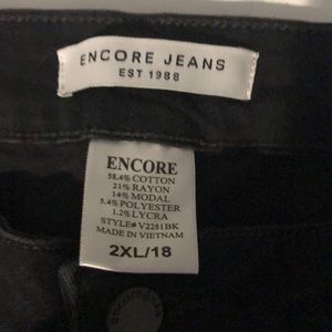 Encore wide leg jeans size 2x/18